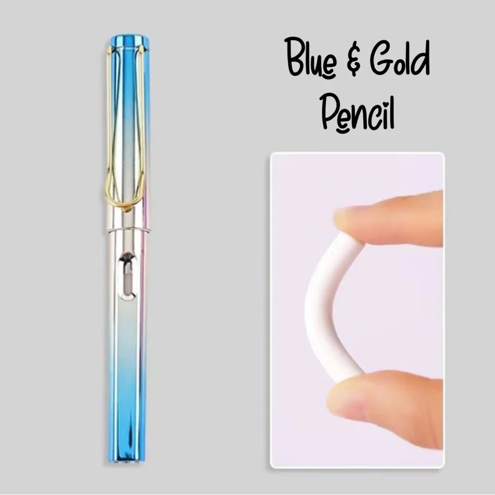 🍒🍒 Infinity Blue & Gold Pencil